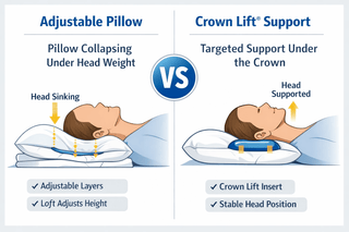 Crown Lift vs Adjustable Pillows: Why Support Matters - Sanctuary Sleep Co-Crown Lift System