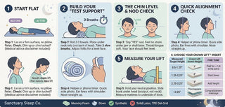 How to Measure Your Neck for the Perfect Pillow Height | Sanctuary Sleep Co. - Sanctuary Sleep Co-Crown Lift System