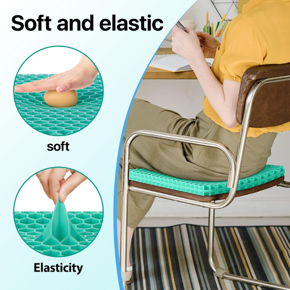 Chill Pad Gel Seat Cushion- With FREE Eye Mask