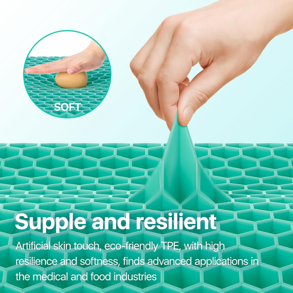 Chill Pad Gel Seat Cushion- With FREE Eye Mask