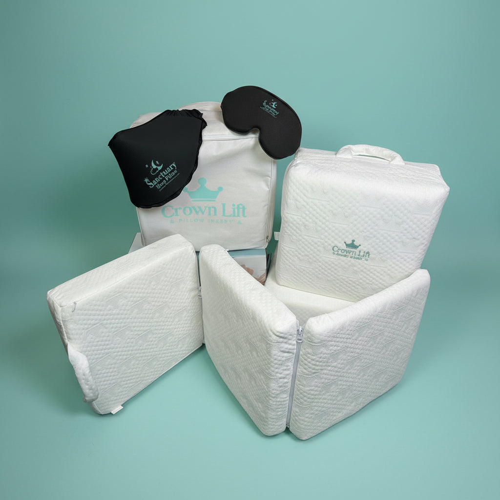 Crown Lift insert system with case, eye mask, hot/cold neck wrap, and all three inserts. 1", 2", 3" all included as the system sold