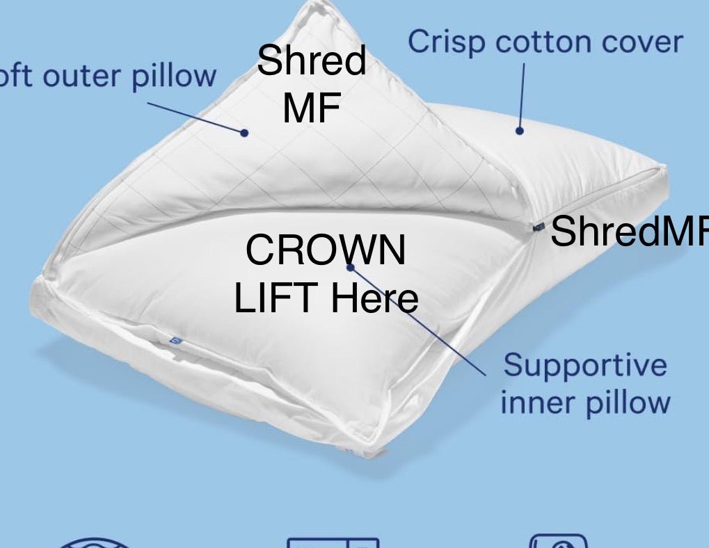 Crown Lift ™ Insert System - Sanctuary Sleep Pillow