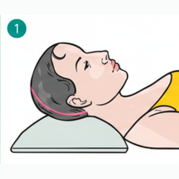 head not supported on pillow diagram