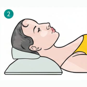 proper head angle with a crown lift