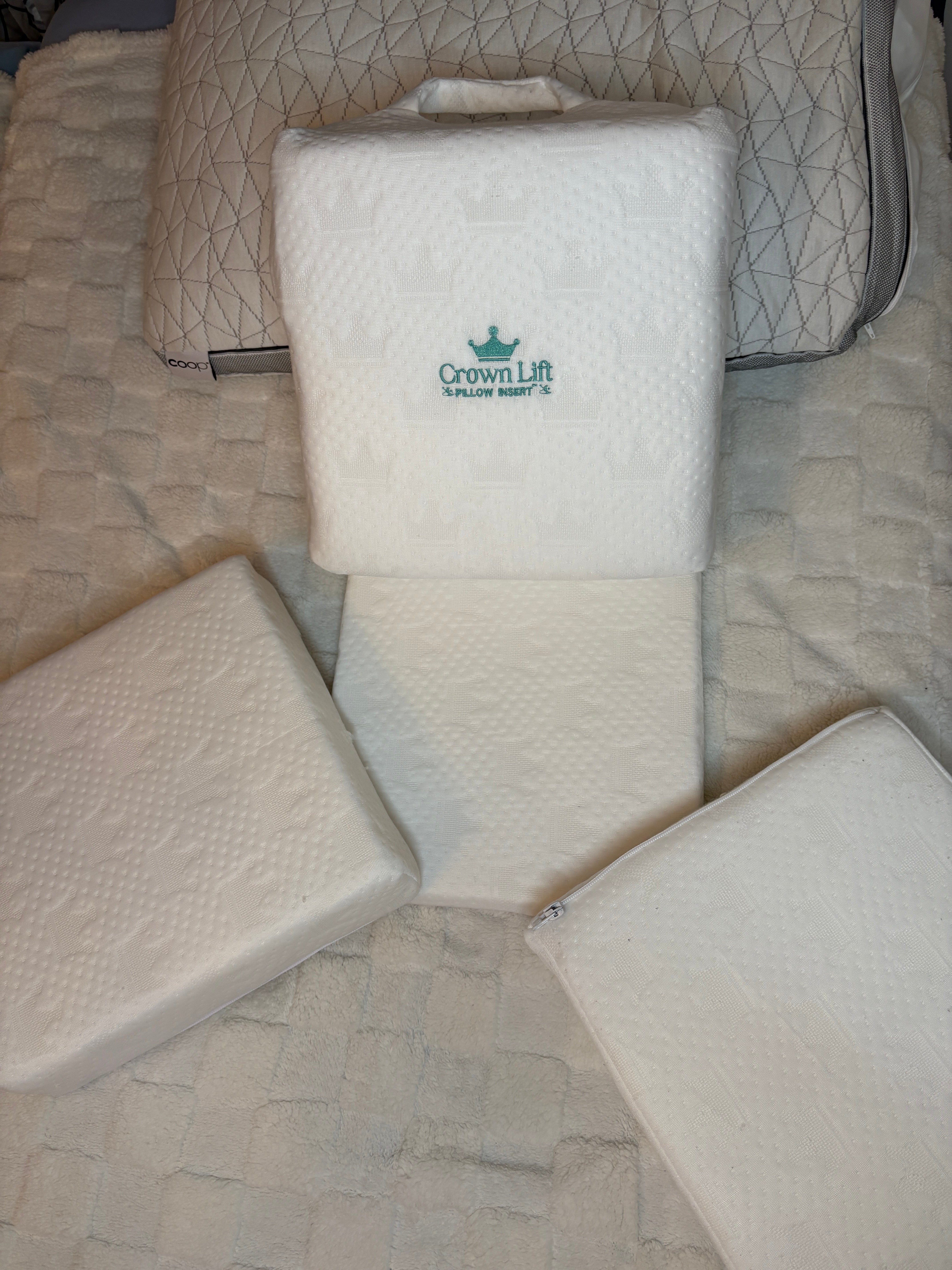 crown lift pillow insert demo inside any pillow